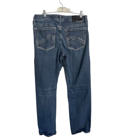 Rock & Republic Mens Dark-Wash Mid-Rise Relaxed Straight-Leg Jeans Size 34x34 - Picture 4 of 11